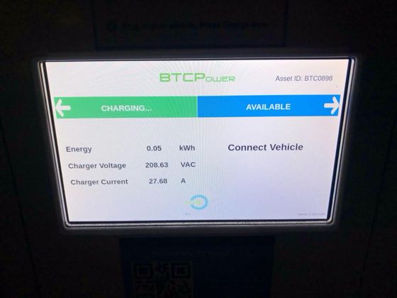 EV charger at Green-Hudson Garage