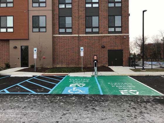 EV charger at Keva Flats Building 4D