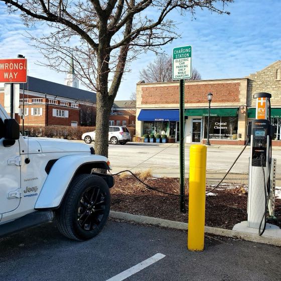 EV charger at Dwyer Park