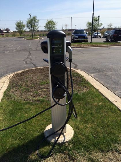 EV charger at Edward Medical Center