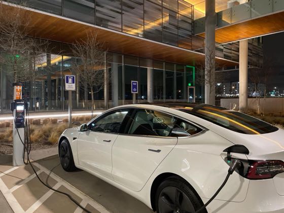 EV charger at American Airlines - Credit Union