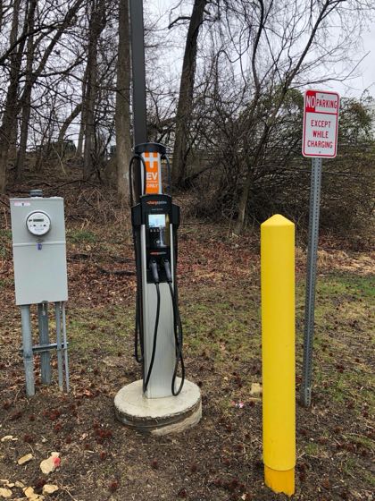 EV charger at Whitemarsh Township