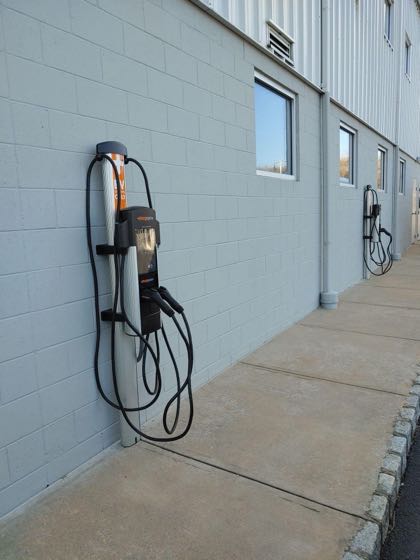 EV charger at Sussex Jersey Mercedes