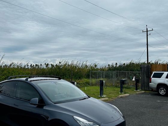 EV charger at Isla Blanca Park