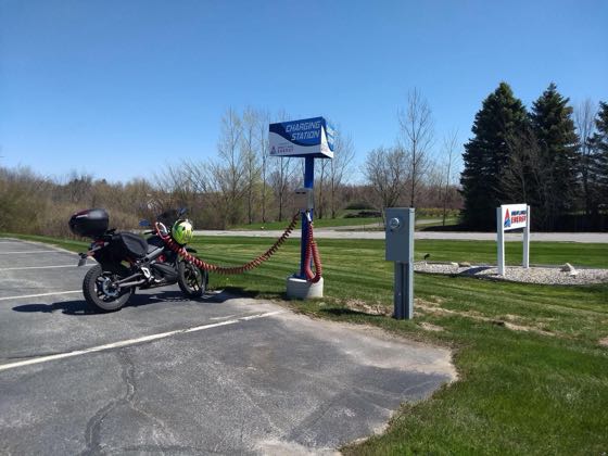 EV charger at Great Lakes Energy Co-Op