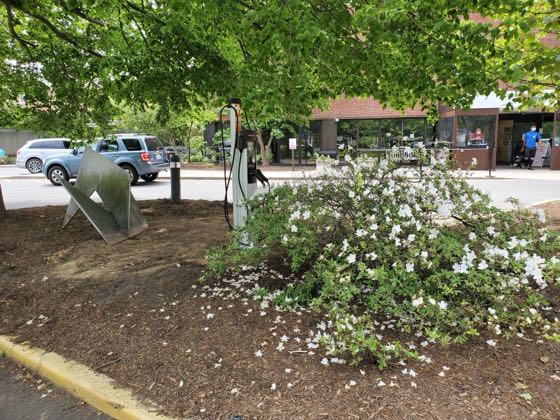 EV charger at Stony Brook Southampton Hospital