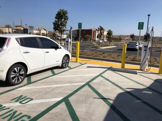 EV charger at The Marketplace at Calimesa