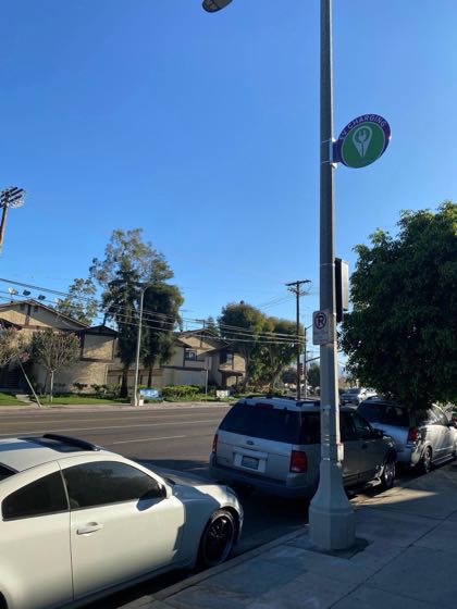 EV charger at Woodman Condos