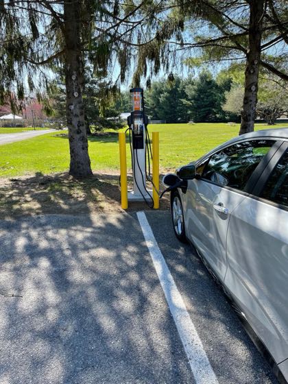 EV charger at Vassar College - South Lot