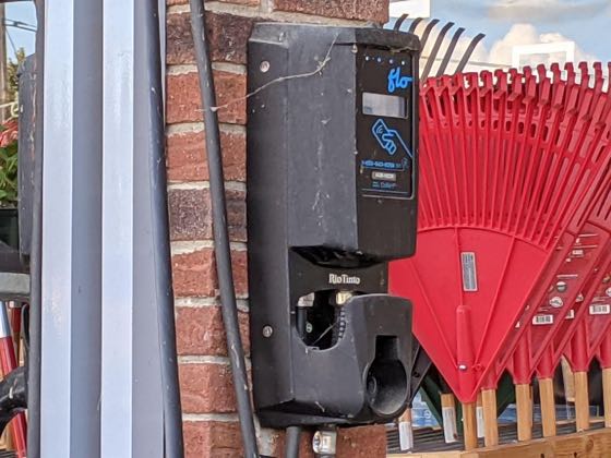 EV charger at Hatchet Hardware of Waterford