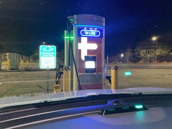 EV charger at Ashaway Park & Ride