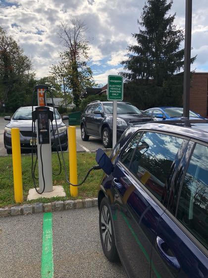 EV charger at Cedar Grove Municipal Building