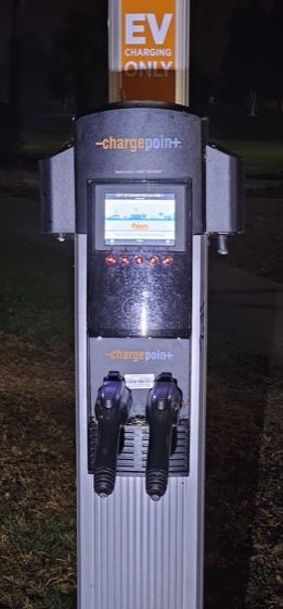 EV charger at Rio San Gabriel Park