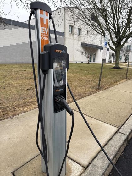 EV charger at Middletown Township Police Department