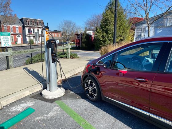 EV charger at Ephrata Visitors Center