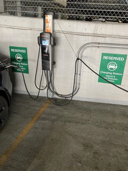 EV charger at Hampton Inn Chicago Downtown West Loop