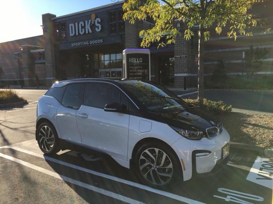 EV charger at Nassau Park Pavilion - Dick's Sporting Goods