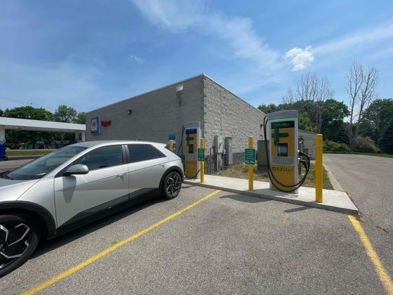 EV charger at Marathon Gas