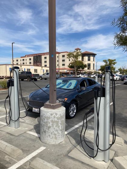 EV charger at Temecula Valley Hospital 