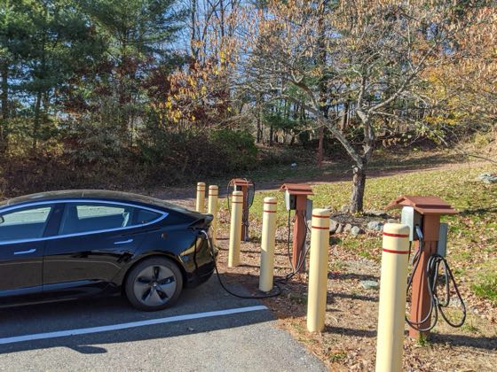 EV charger at Barley Creek Brewing Company