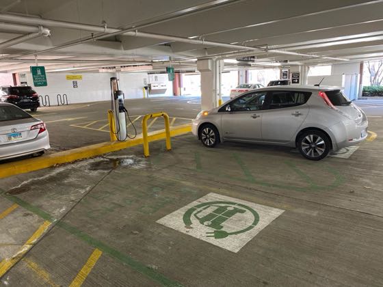 EV charger at Mount Prospect Village Hall