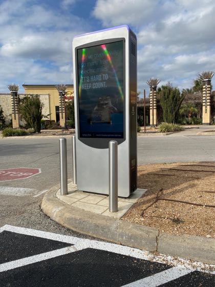 EV charger at The Shops at La Cantera - Cheesecake Factory