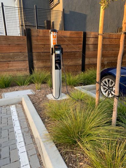 EV charger at Cardiff Reef Apartments