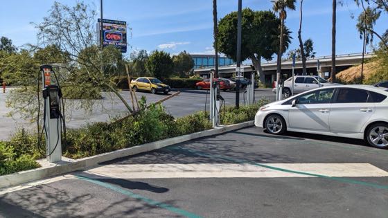 EV charger at Staybridge Suites Long Beach Airport