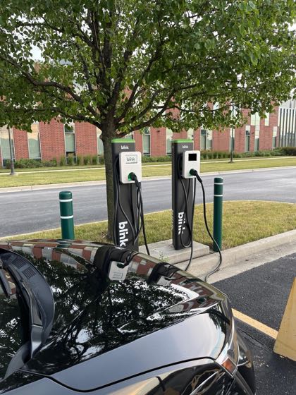 EV charger at Moraine Valley Community College