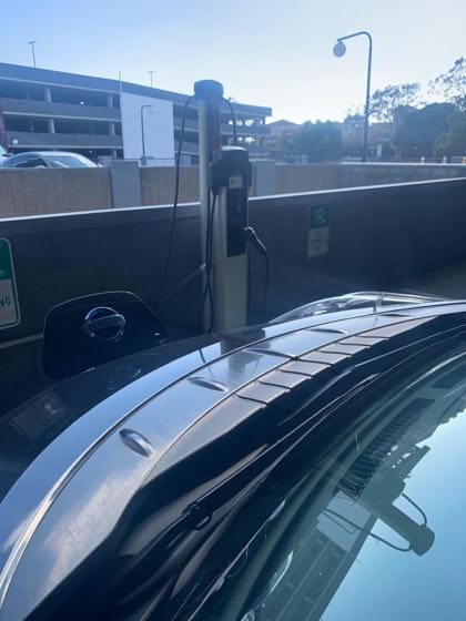 EV charger at Del Amo Crossing - California Bank & Trust