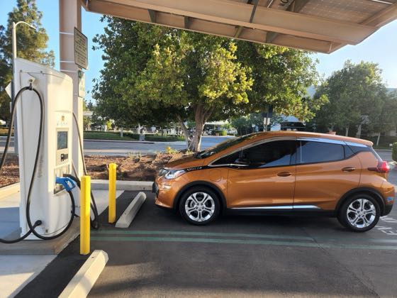 EV charger at Moreno Valley Electrical Utility - West