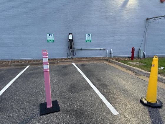 EV charger at Collins - Main Plant