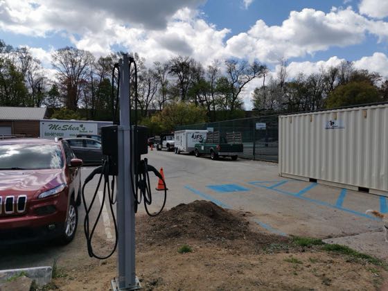 EV charger at Narberth Borough Municipal Lot