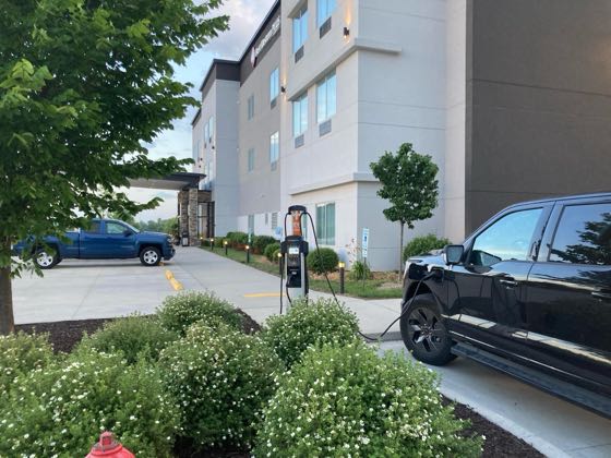 EV charger at Best Western Plus Jefferson