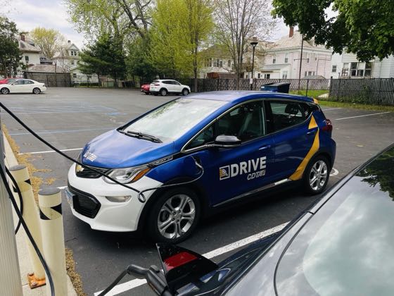 EV charger at Albany Public Library - Delaware Branch
