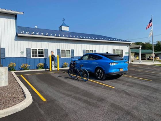 EV charger at 7 Depot St Parking Lot