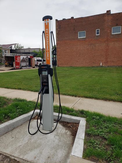EV charger at Town of Culver Public EV Charger