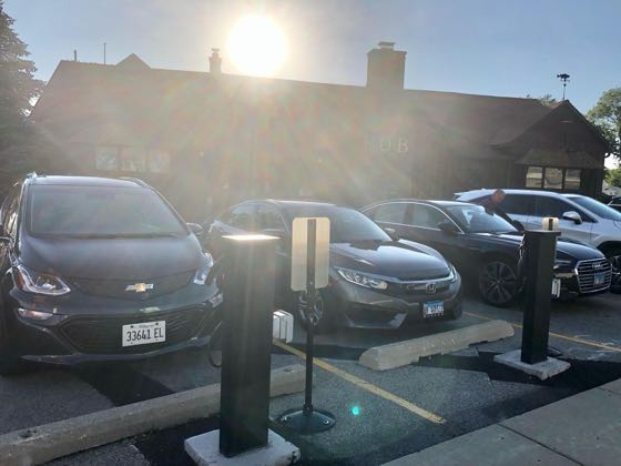 EV charger at Bill's Pizza & Pub