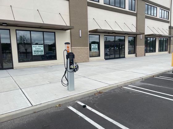 EV charger at Junction Pointe