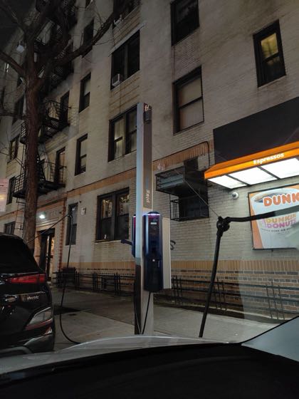 EV charger at Dekalb Ave Parking/Charging