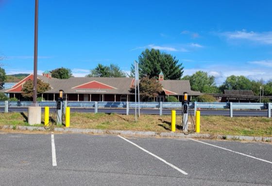 EV charger at MassDOT Park & Ride