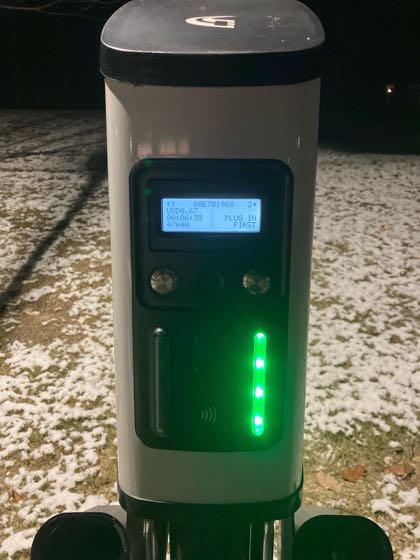 EV charger at CubeSmart Self Storage