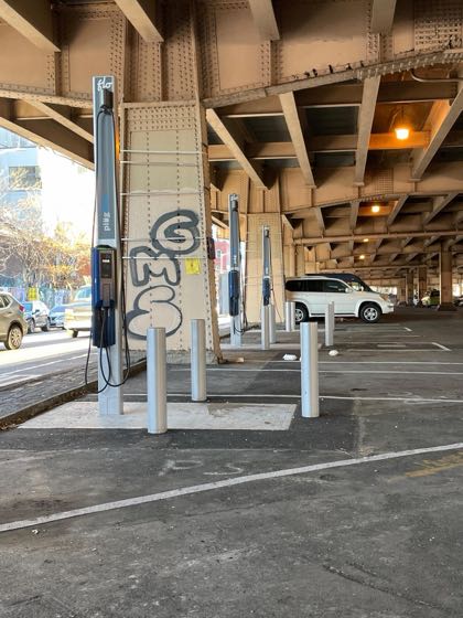 EV charger at Meeker Ave Parking