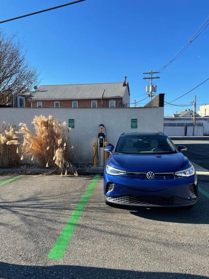 EV charger at Washington Borough Pocket Park