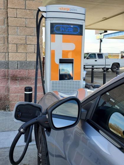 EV charger at eExpress