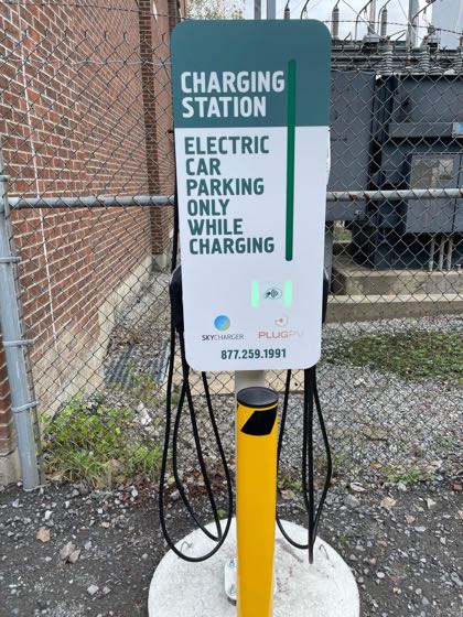 EV charger at Cooper's Cave