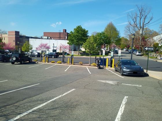 EV charger at 16 Fisher Ave Parking Lot