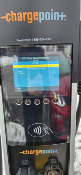 EV charger at Bleecker Stadium