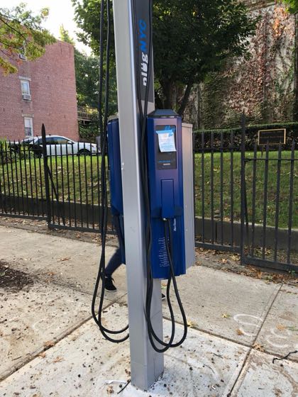 EV charger at 6th Ave Parking/Charging