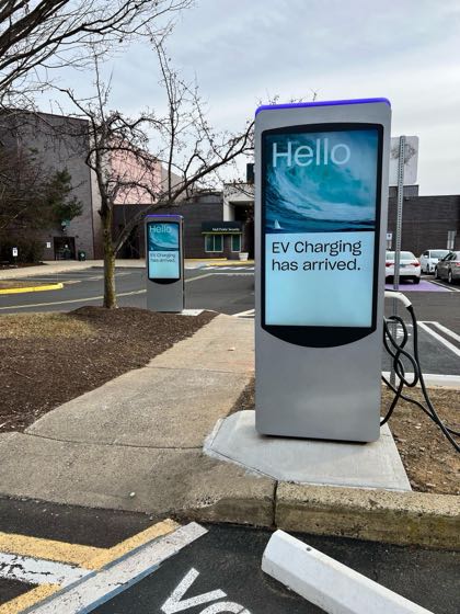 EV charger at Neshaminy Mall - AMC